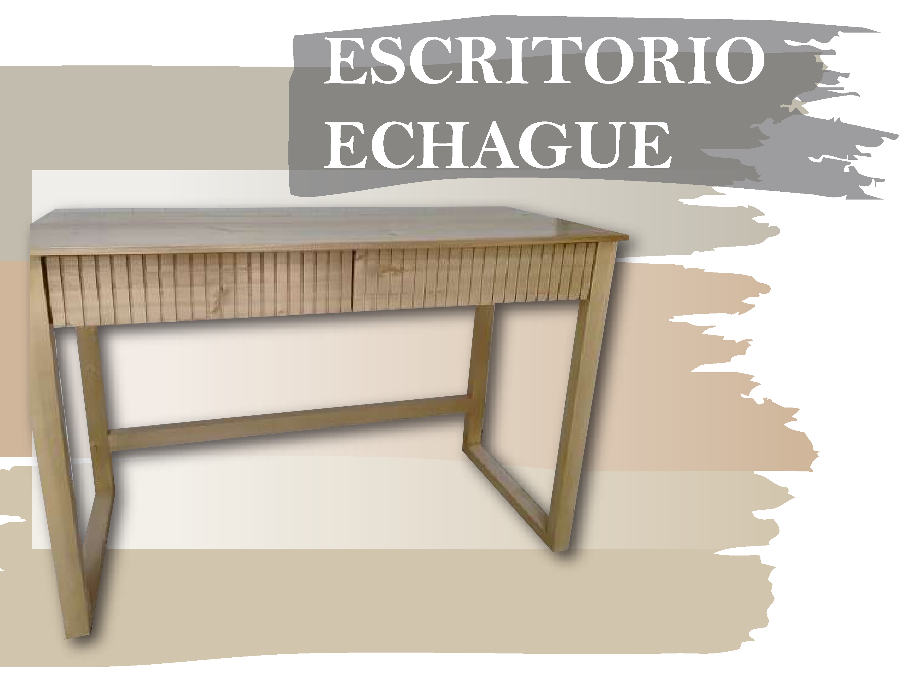 ESCRITORIO ECHAGUE - Med.: 140x50x80