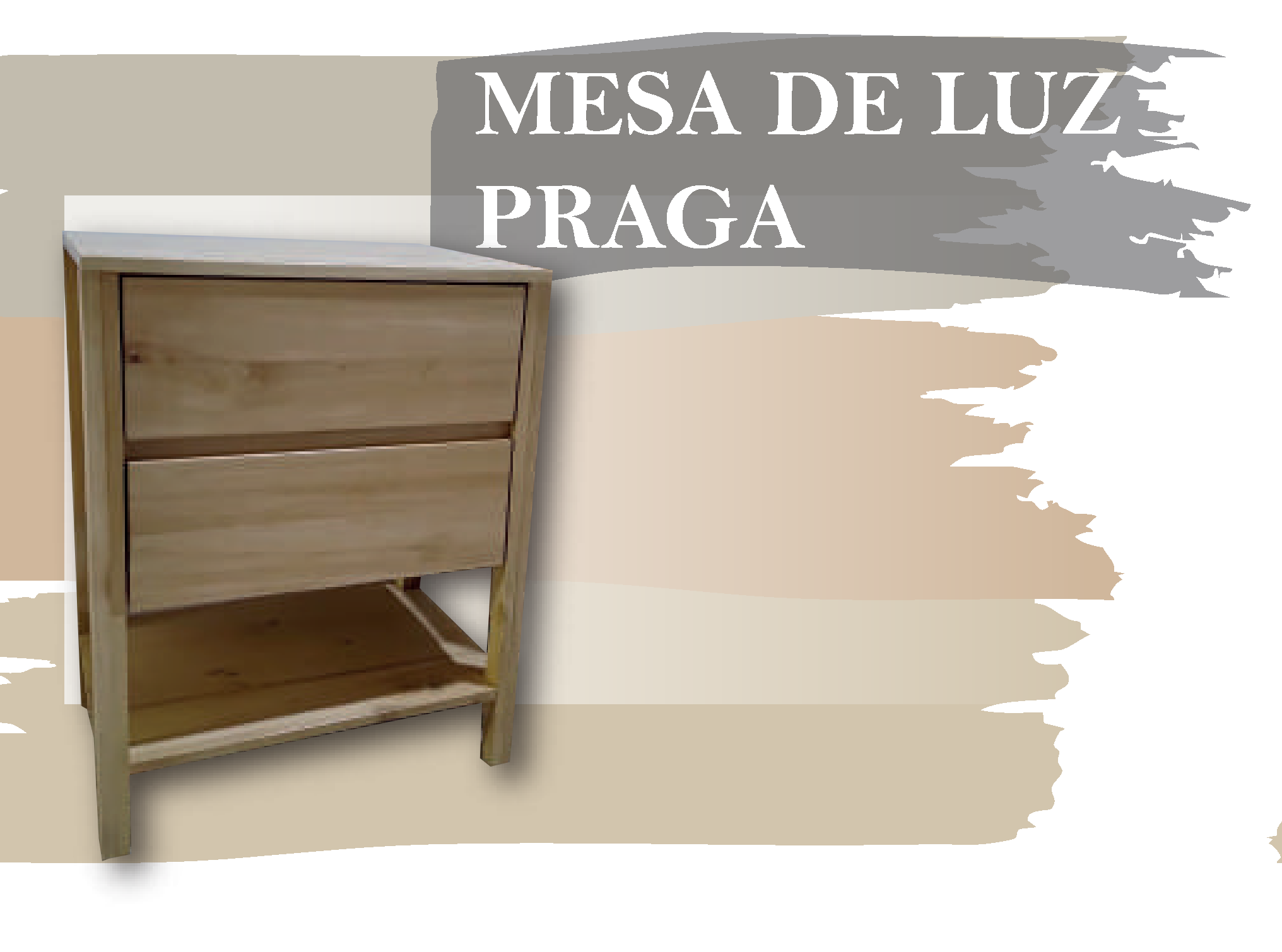 MESA DE LUZ PRAGA - Med.: 65x35x50 (x PAR)