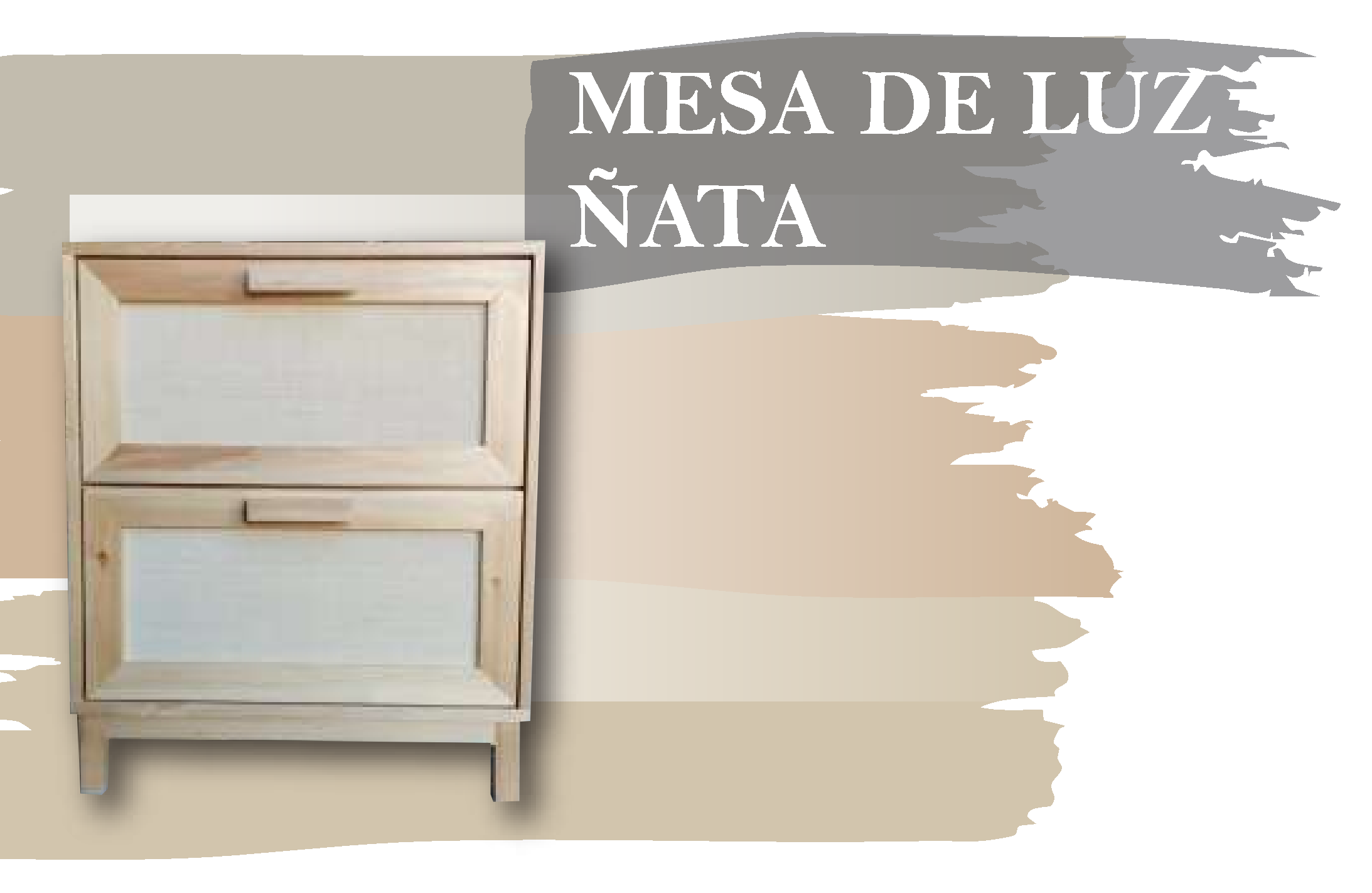 MESA DE LUZ ÑATA - Med.: 60x35x60 (x PAR)