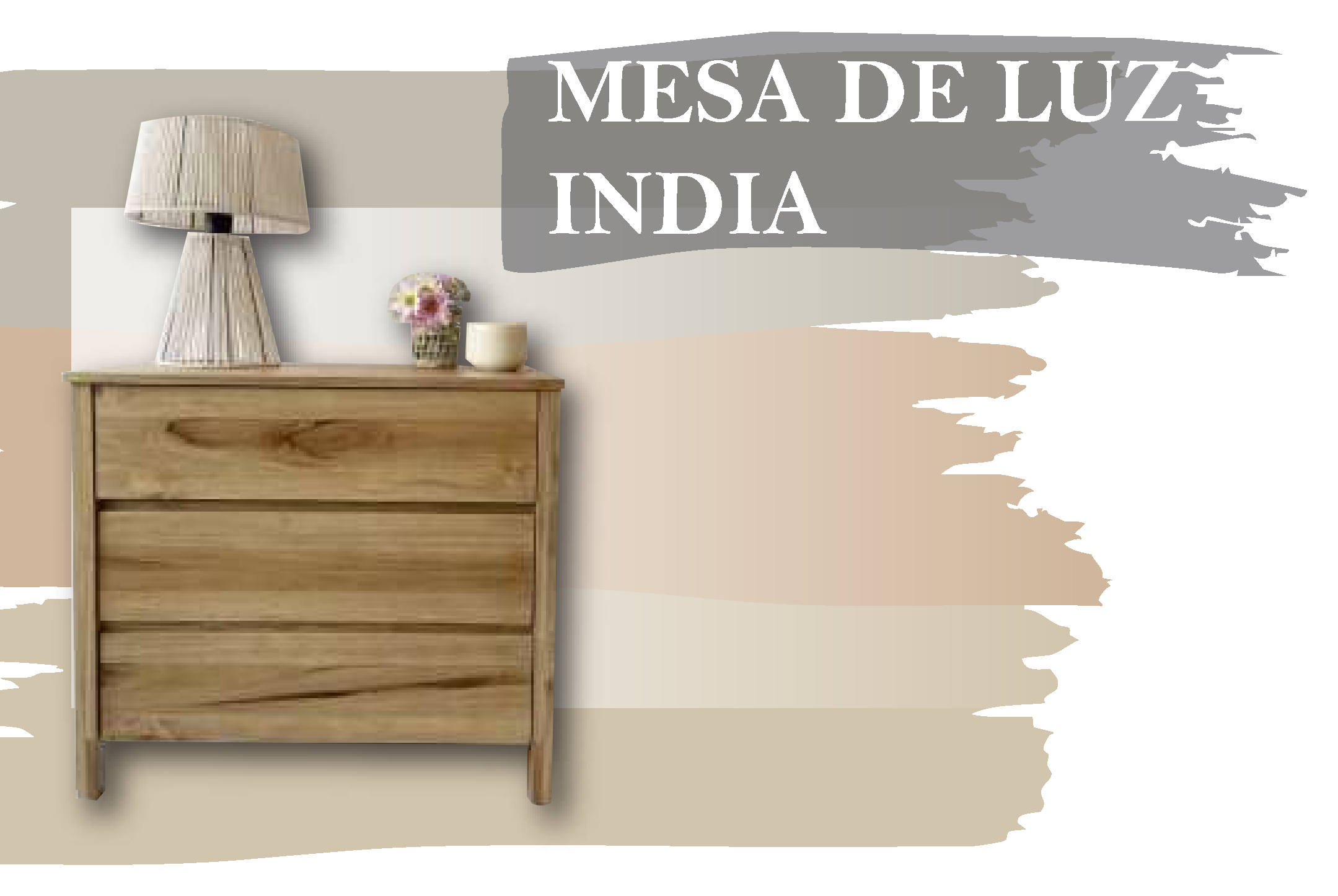 MESA DE LUZ INDIA - Med.: 70x40x60 (x PAR)