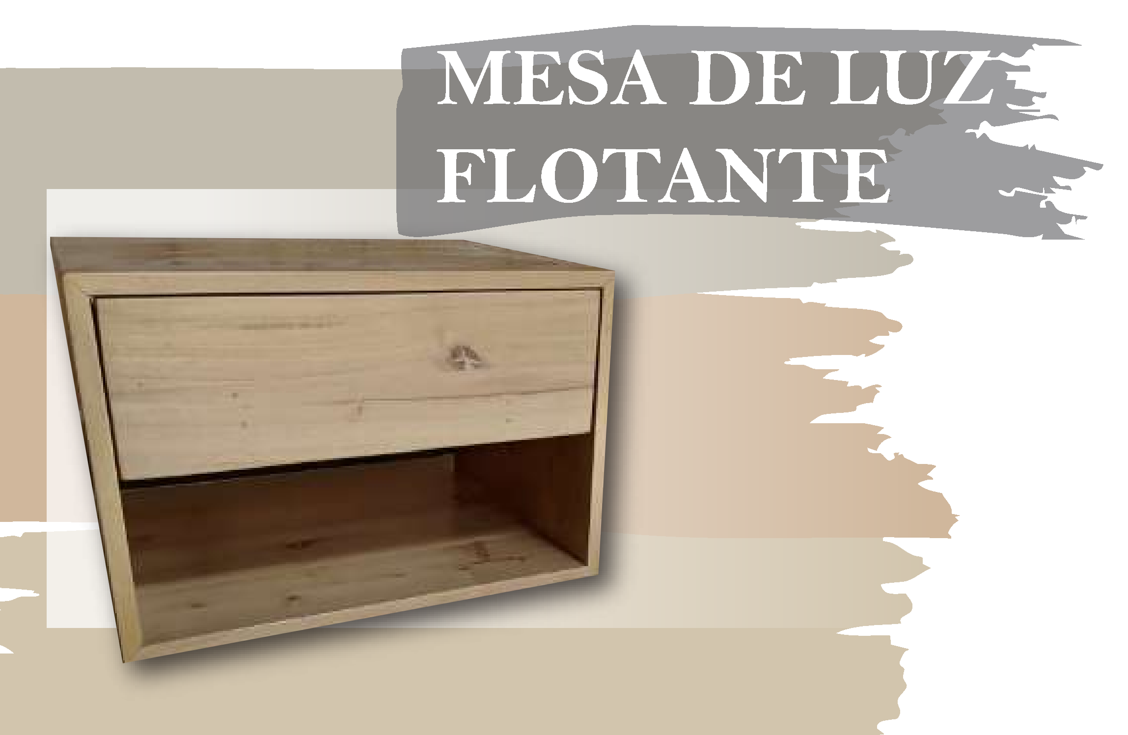 MESA DE LUZ FLOTANTE - Med.: 40x27x30 (x PAR)