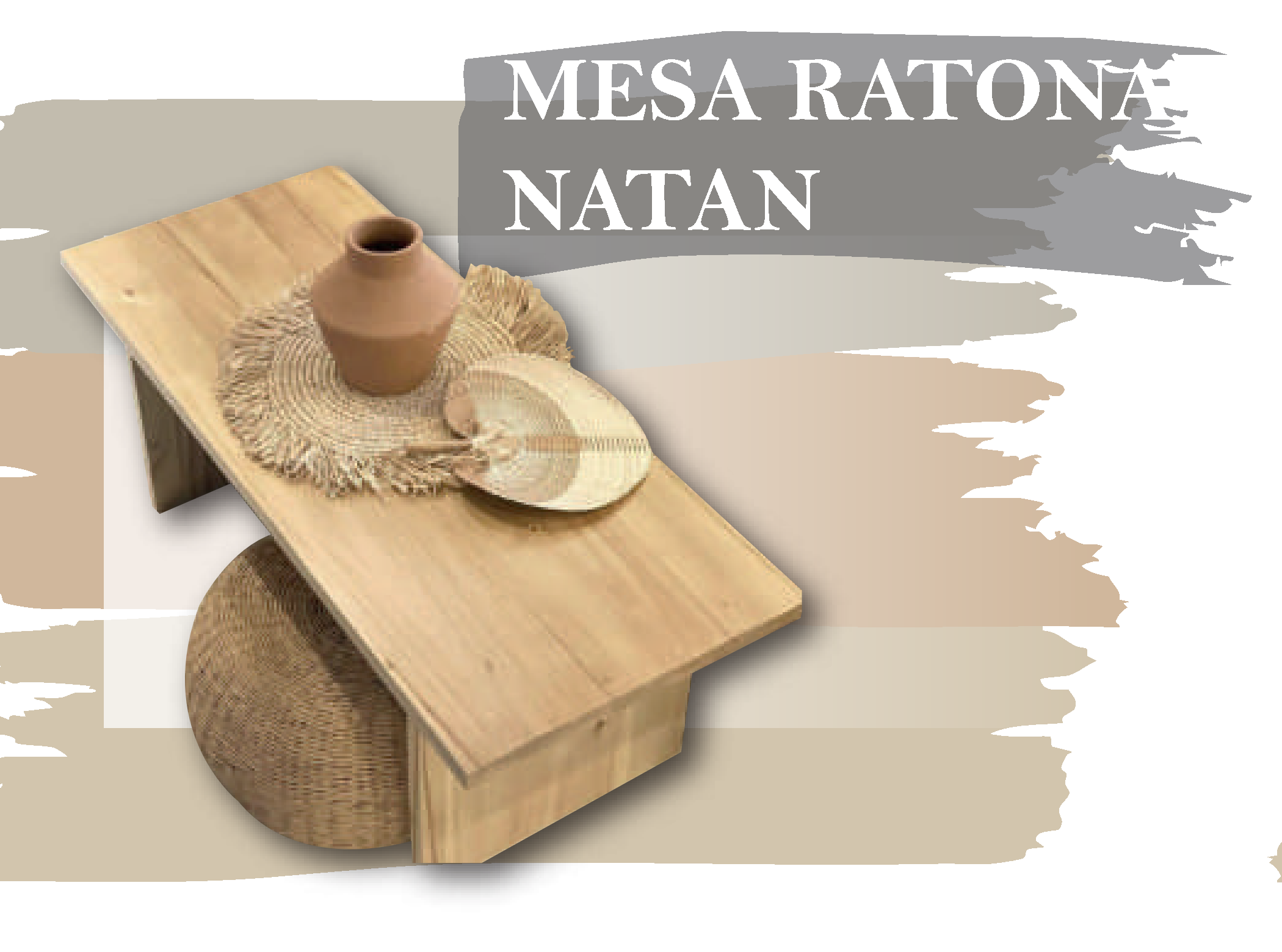 MESA RATONA NATAN - Med.: 100x60x45