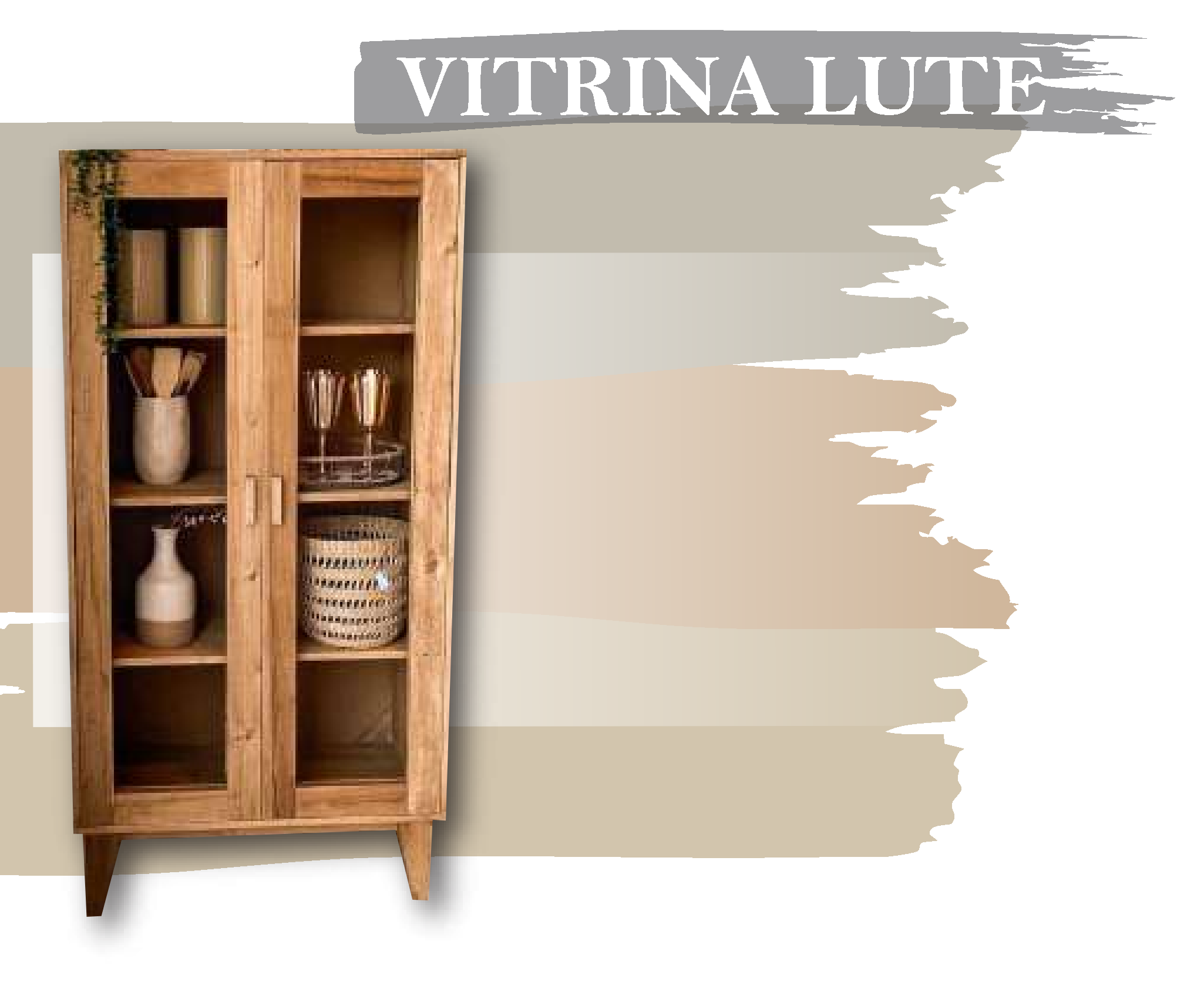 VITRINA LUTE - Med.: 160x40x80