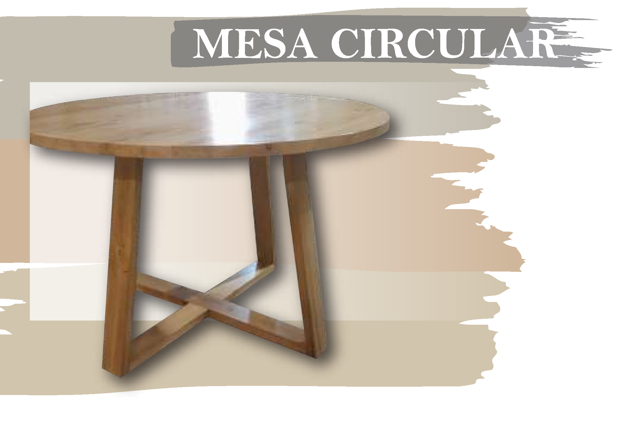 MESA CIRCULAR - Med.: 100x80