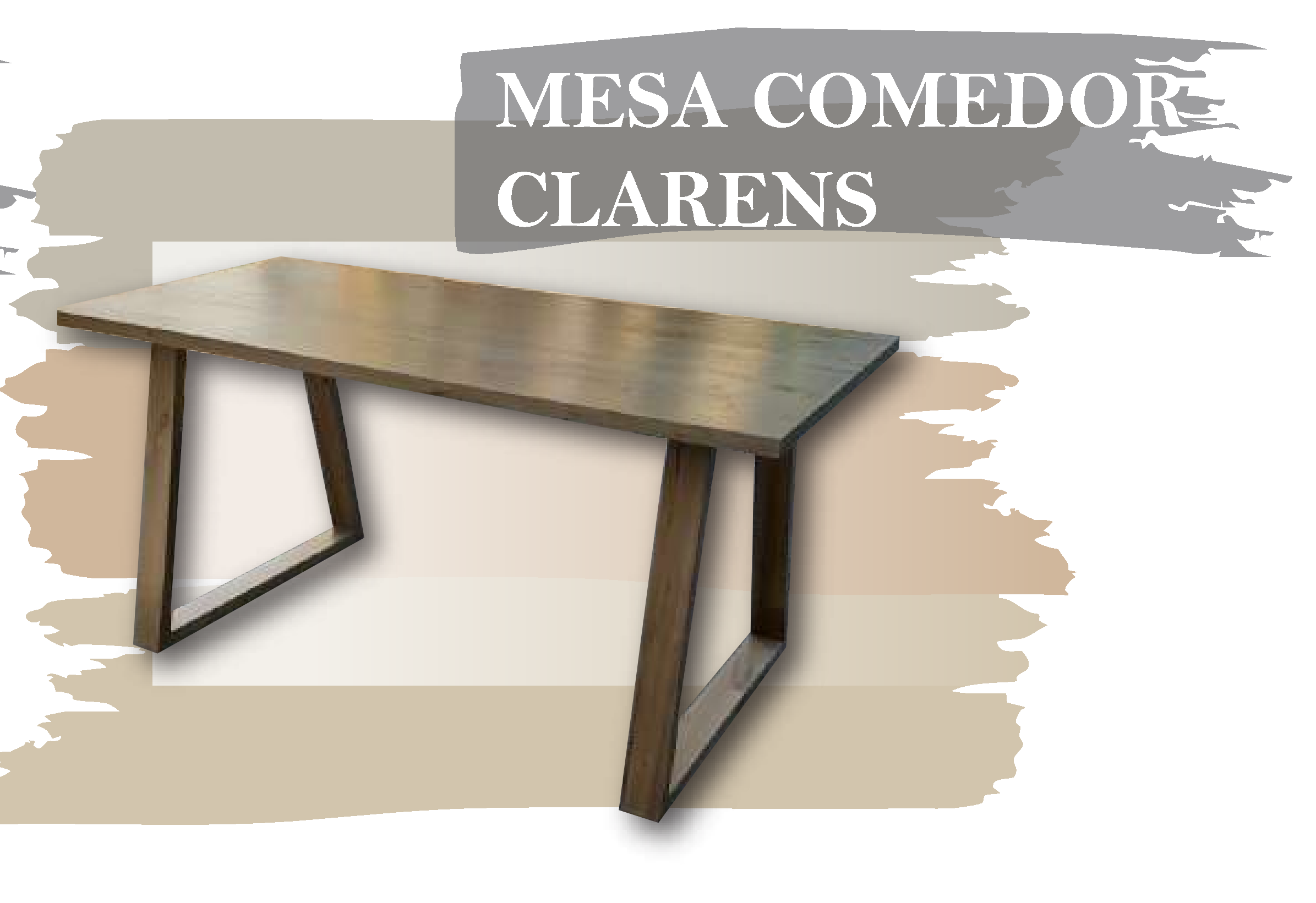 COMEDOR CLARENS - Med.: 160x80x80